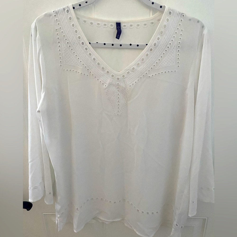 White Sheer Blouse